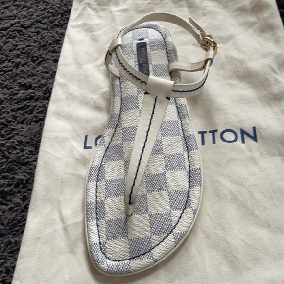 Louis Vuitton Damier Azur Sandal size 38 - Picture 2 of 12